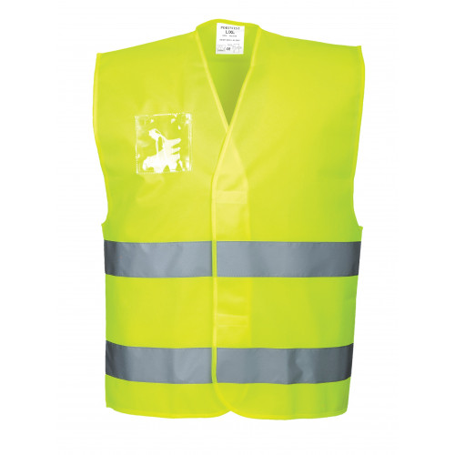 climax val Stralend Hi-Vis Vest - Dubbele ID Houder kopen? | TotalProtex.nl