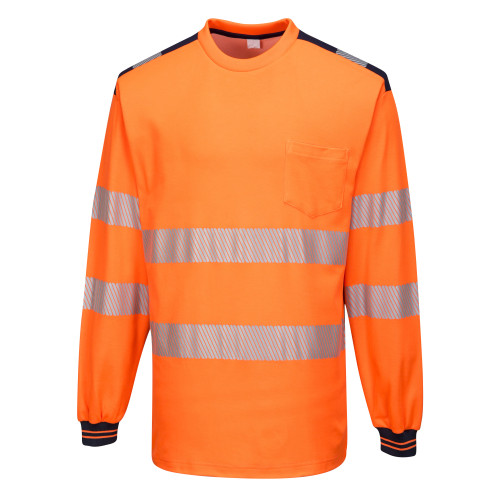 PW3 Hi-Vis T-shirt met lange mouw T185