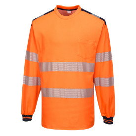PW3 Hi-Vis T-shirt met lange mouw T185