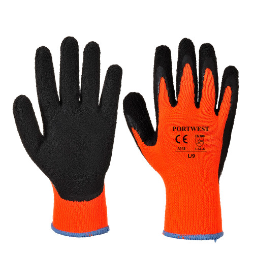 Portwest A140 Thermische Handschoen met Grip, Normaal, Grootte S, Zwart