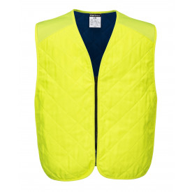 Cooling Evaporative Vest CV09 in signaalgeel. Er is een link naar de artikelpagina toegevoegd.