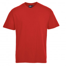 Premium T-shirt Turin B195 in rood. Een link naar het artikel is toegevoegd.