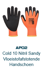 Afbeelding van de Thermo Pro Ultra handschoen AP02 in oranje met gele boorden en zwarte details. De link leidt naar de productpagina.