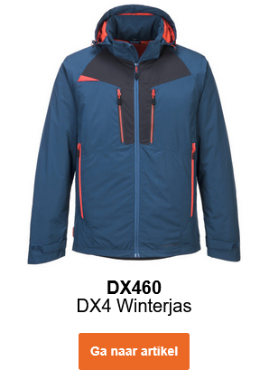Afbeelding van de DX4 winterjas DX460 in donkerblauw.
