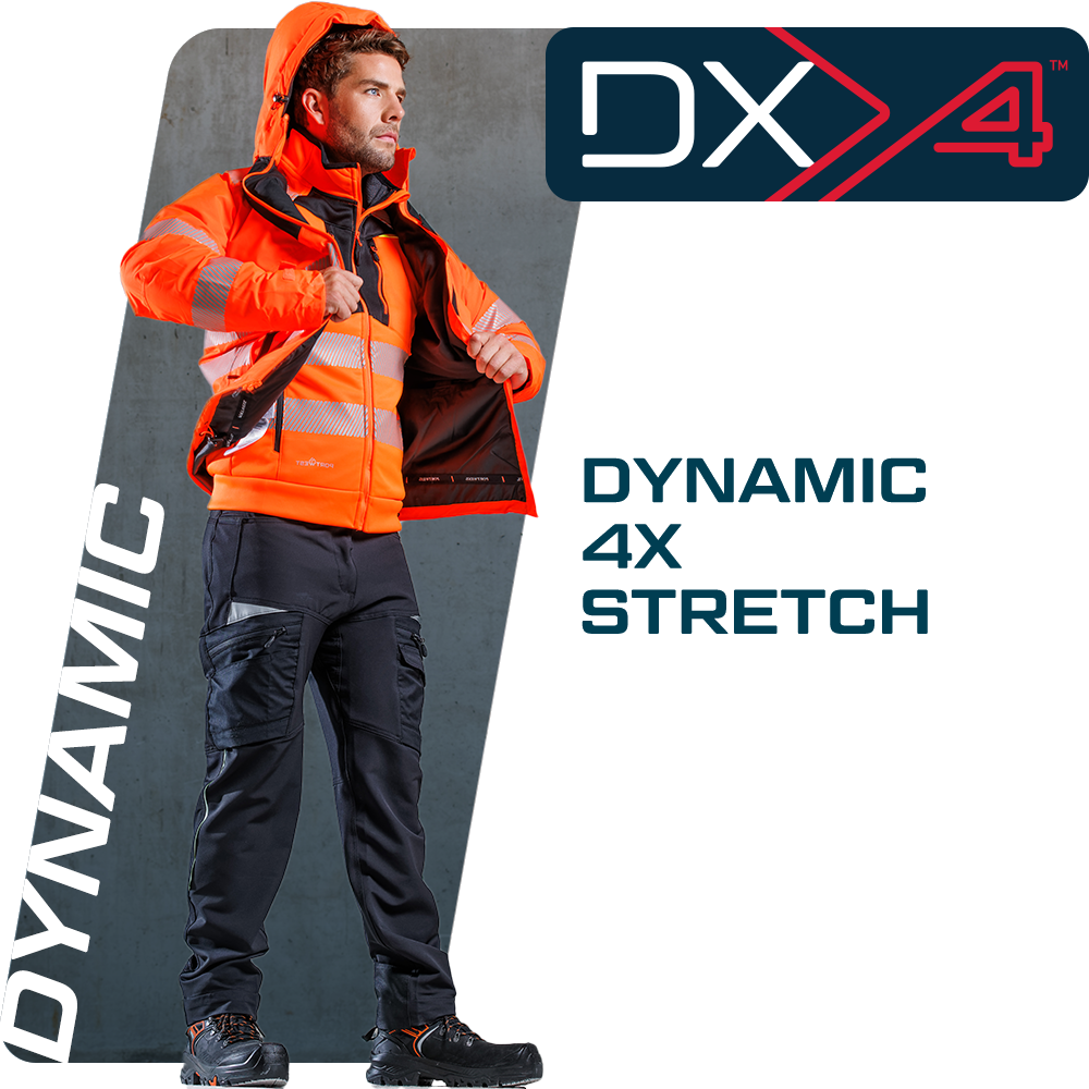 ACE Neon Softshell-Warnjacke - Warnschutz-Jacke für die Arbeit - 4