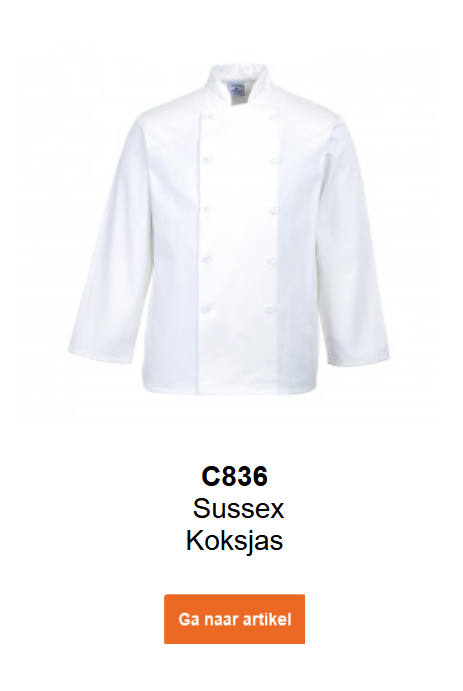 Afbeelding van de Sussex koksbuis C836 in wit.