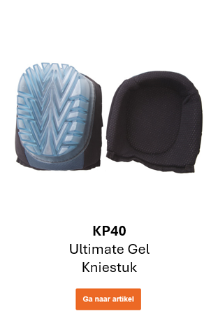 Afbeelding van Ultimate Gel kniebeschermers KP40, voor- en achteraanzicht.