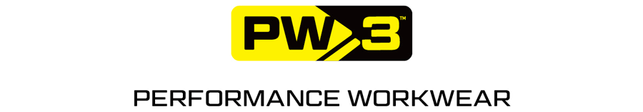 Zwart-geel logo van het merk Portwest met de slogan "Performance Workwear".