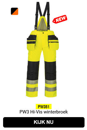 Link naar PW3 high-visibility winterbroek PW351.