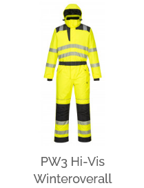 PW3 Hi-Vis winteroverall in geel.