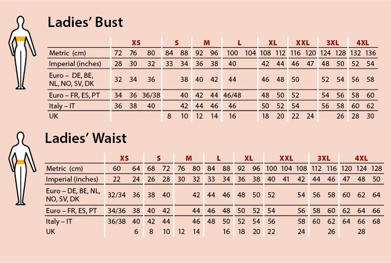 plastic Warmte achter Maattabellen - Two Protect | Bedrijfskleding